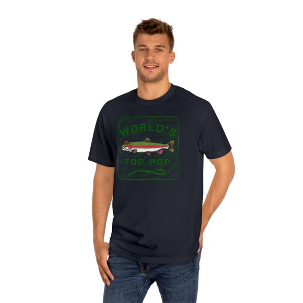 fishing enthusiast tee, world's top pop graphic tee, unisex casual wear, great gift for fishermen, summer outdoor apparel, fishing shirt
