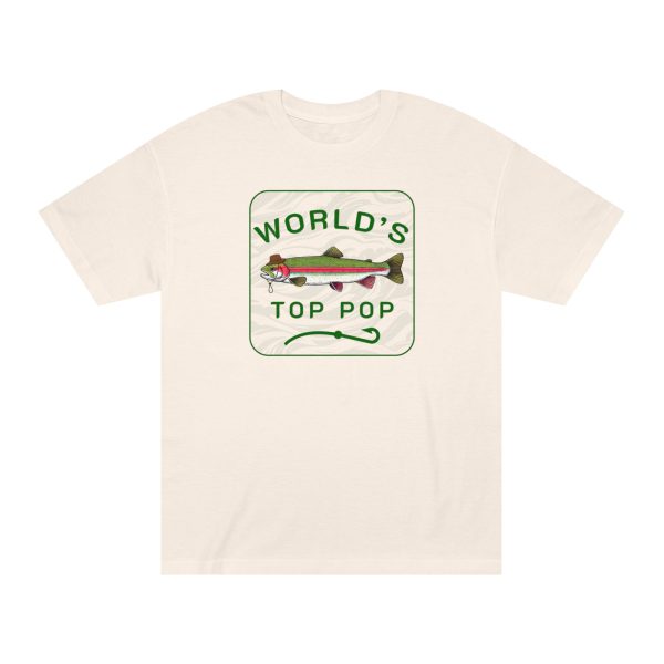 fishing enthusiast tee, world's top pop graphic tee, unisex casual wear, great gift for fishermen, summer outdoor apparel, fishing shirt
